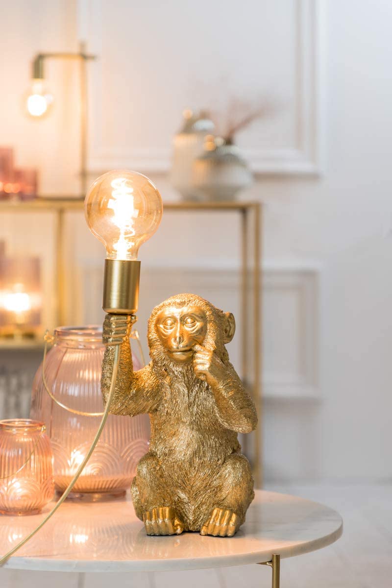 Lampe Affe Gold