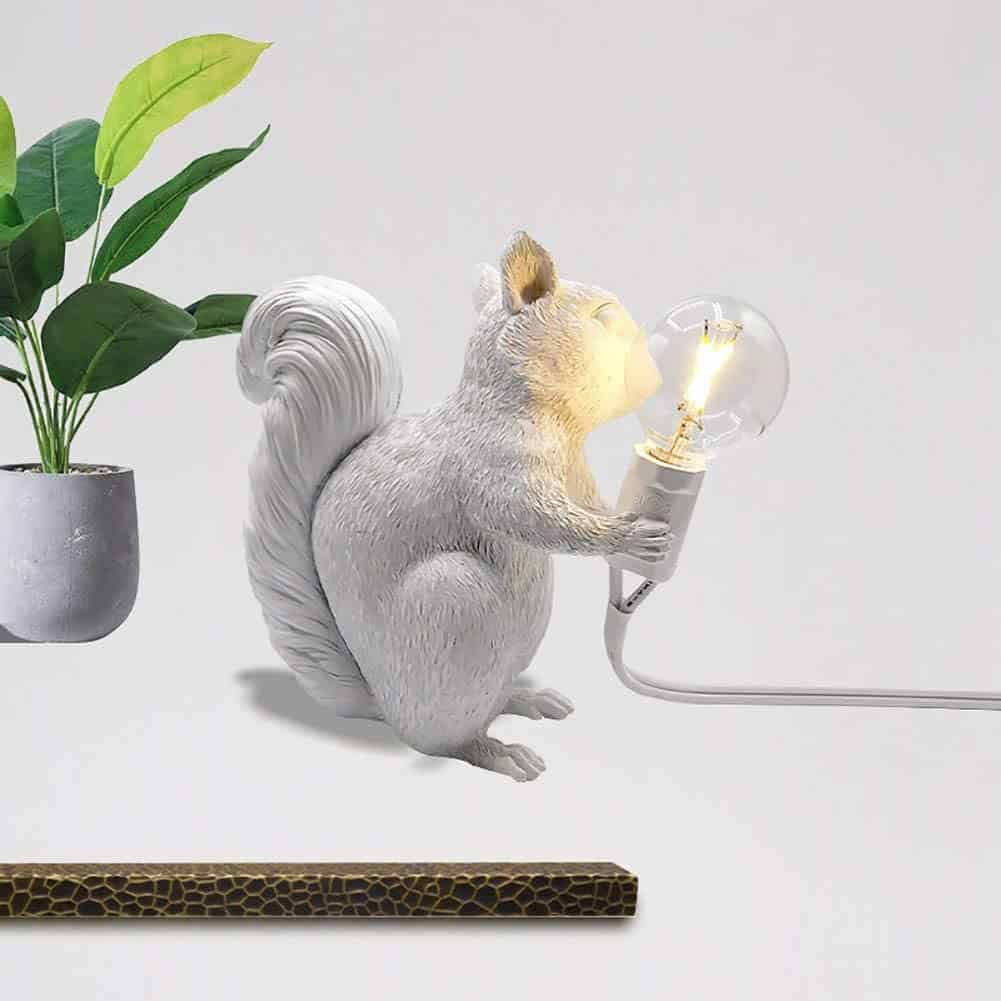 Tierische Tischlampe eichhörnchen lampe