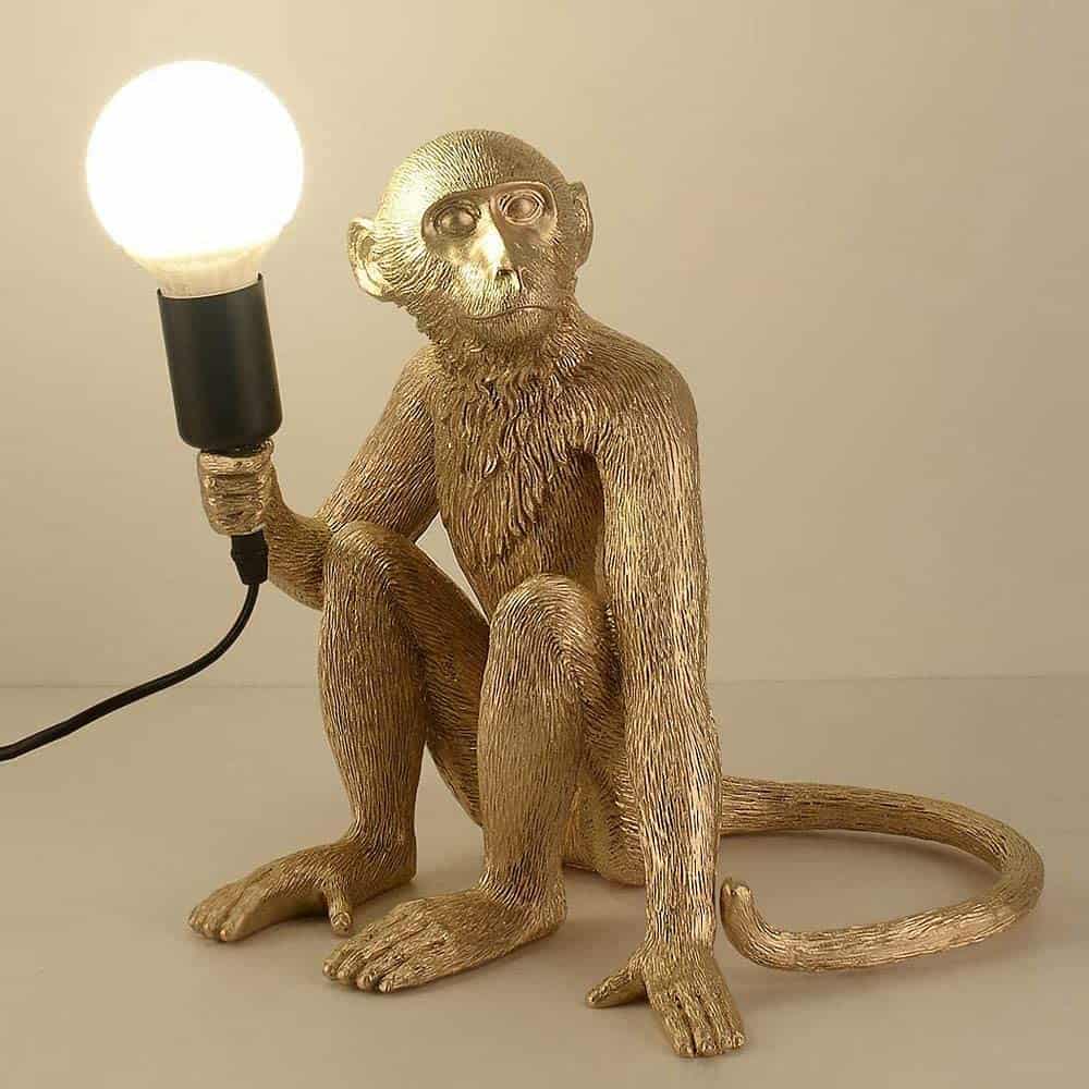 Tierischle Tischlampe affe sitzend