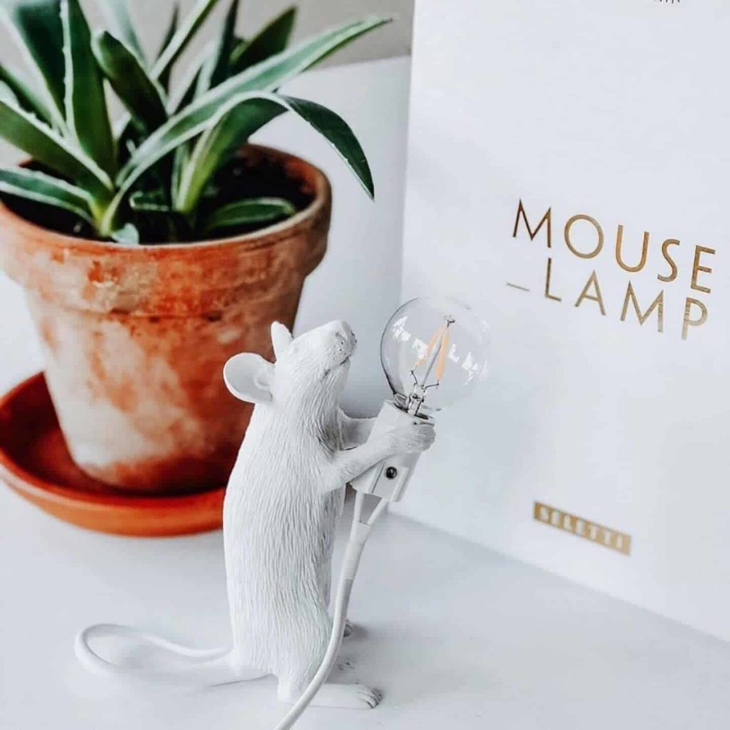Tierische Tischlampe seletti maus