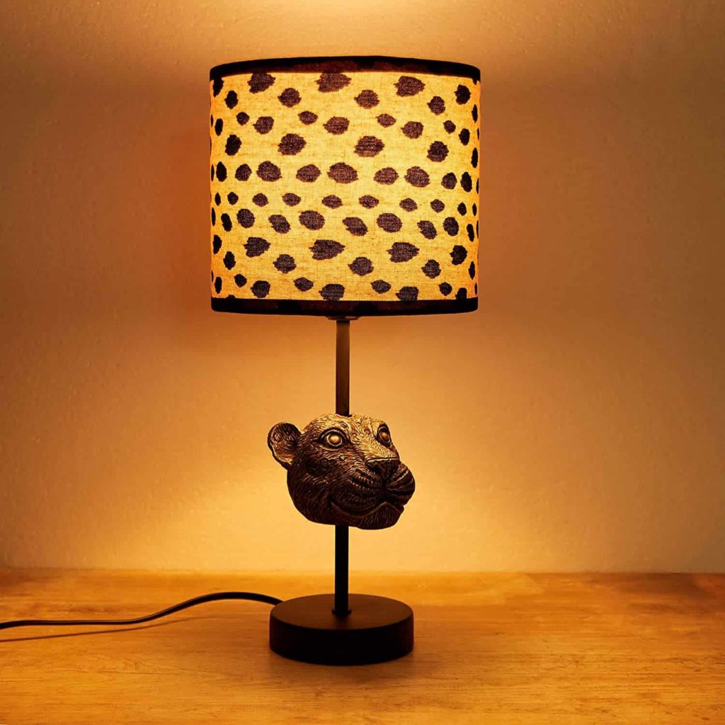 Tierische leopard lampe
