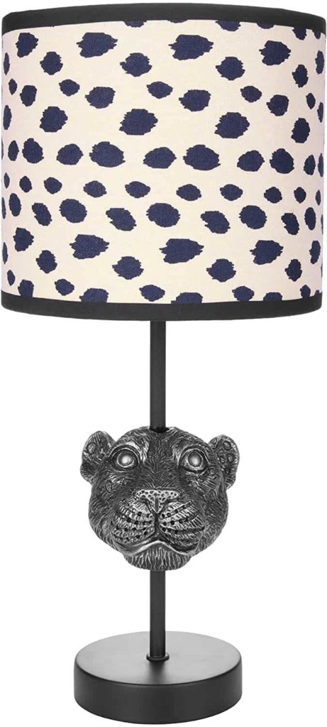 Tierische tischlampe leopard